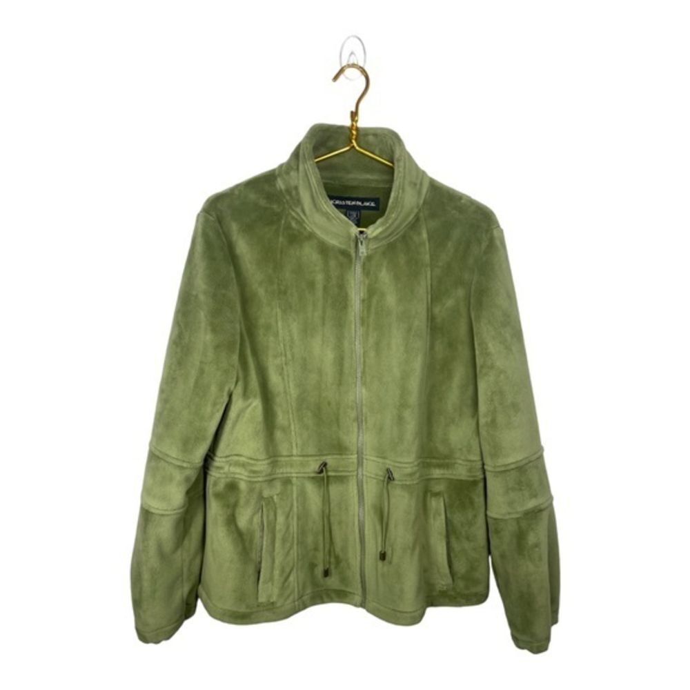 🎯 SALE 🎯 Kristen Blake Ultra Soft Fleece Jacket - Olive Green - Zip Pockets Lg
